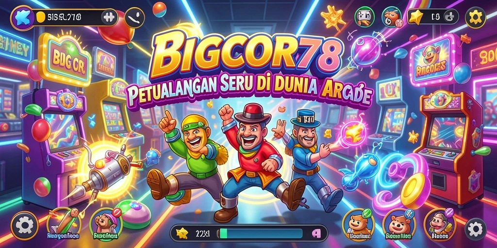 Tangkapan layar menampilkan gameplay seru dari BIGCOR78 dengan warna yang cerah.