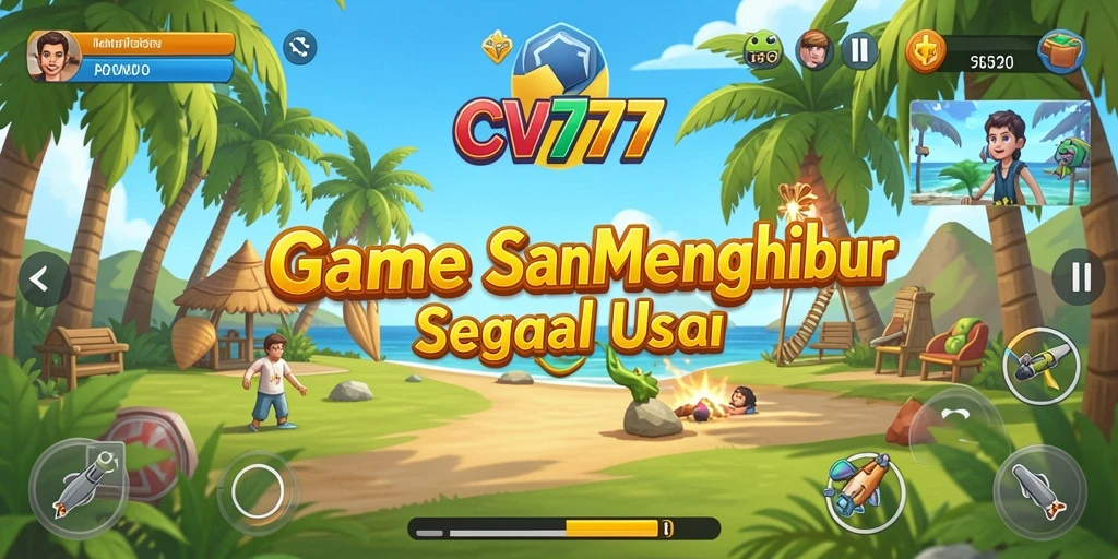 Tangkapan layar utama CV777 menampilkan gameplay yang seru dan penuh warna.