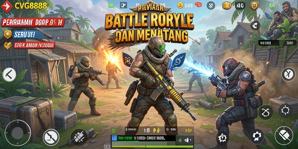 Tampilan gameplay intense dalam CVG8888 dengan aksi pertempuran seru.