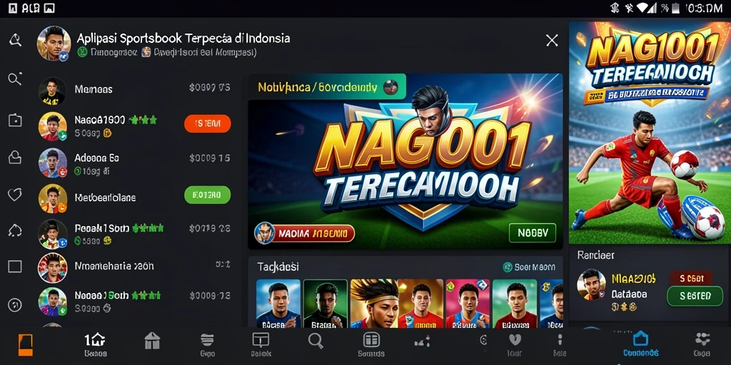 Tampilan utama gameplay Sportsbook NAGA1001 yang menarik.