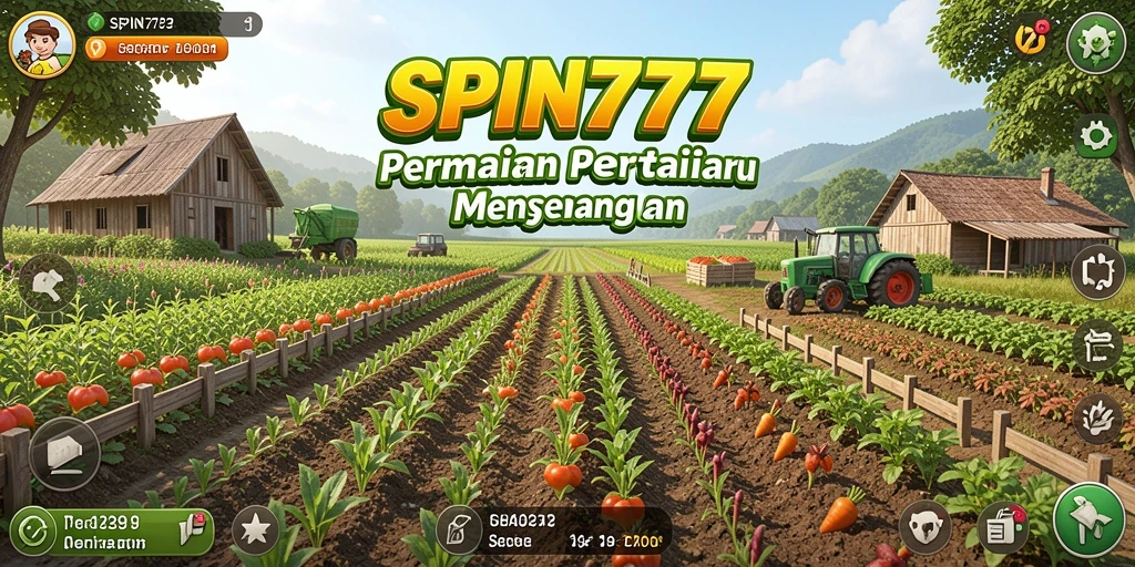 Tampilan gameplay SPIN777 yang interaktif dan realistis dalam pertanian.