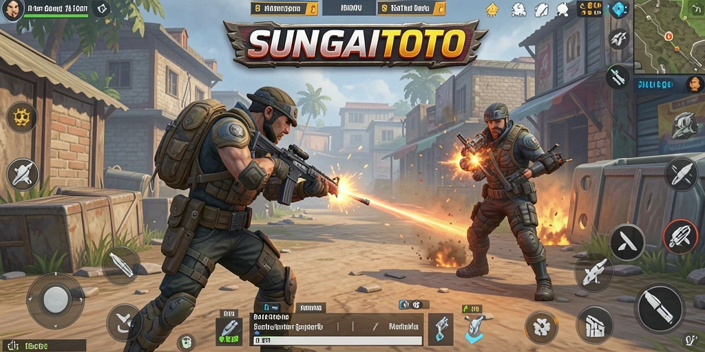 Screenshot SUNGAITOTO menampilkan momen aksi pertempuran yang mendebarkan.
